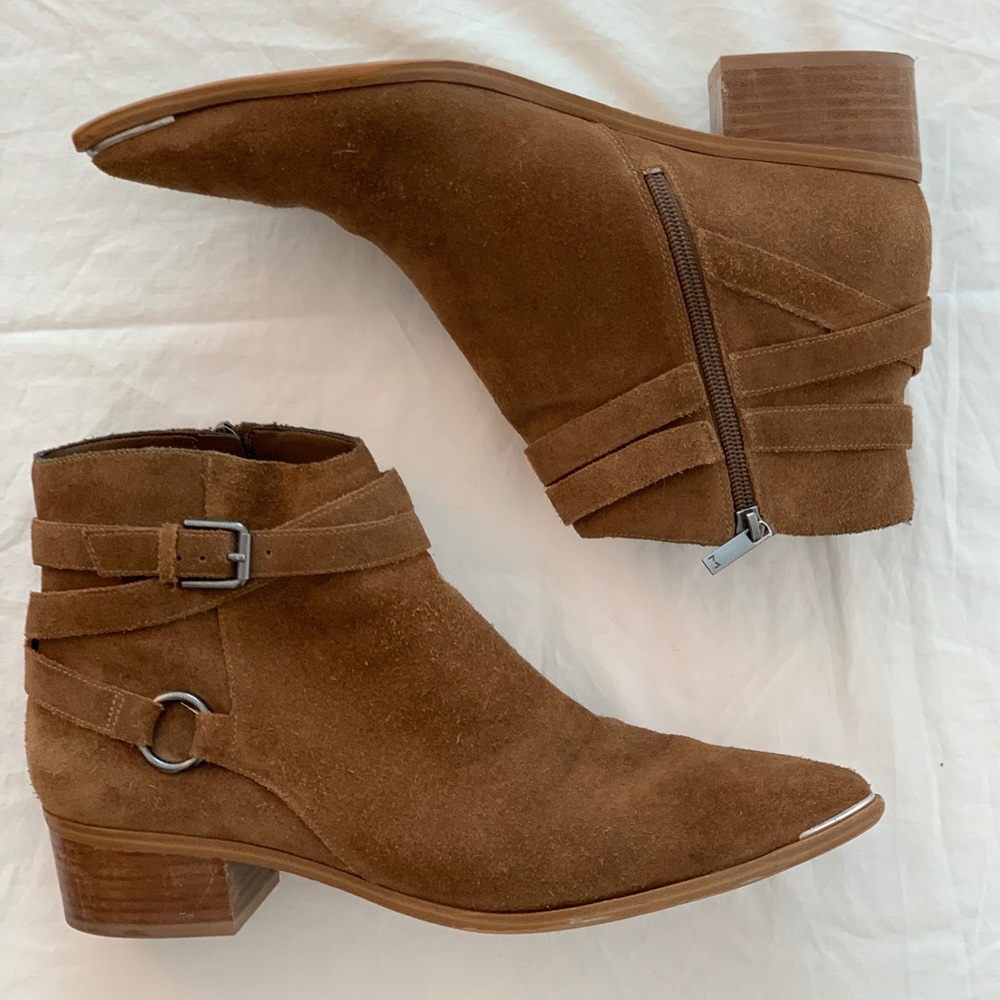 Marc Fisher Yatina Brown Suede Boots